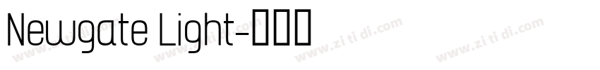 Newgate Light字体转换